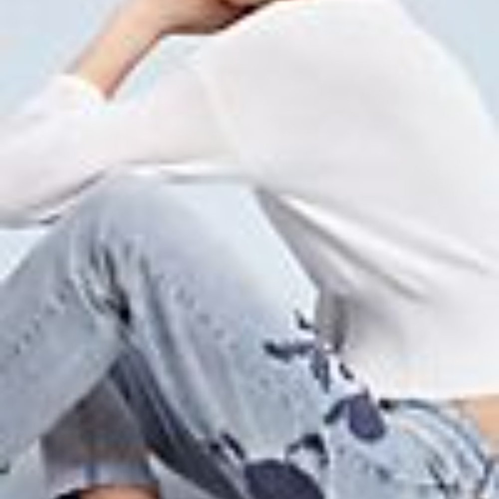 Pilcro Hyphen Embroidered Mid-Rise Jeans